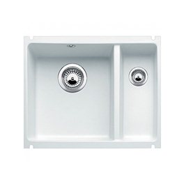 Кухонная мойка BLANCO SUBLINE 350/150-U белоснежный (514522), без сифона Кухонная мойка BLANCO SUBLINE 350/150-U белоснежный (514522), без сифона