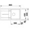 Кухонная мойка BLANCO METRA 5S (515041) кофе + сливной гарнитур ( 217163)