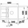 Кухонная мойка BLANCO METRA 45 S Compact (519576) белый