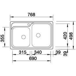 Кухонная мойка BLANCO CLASSIC 8 IF (514641) Кухонная мойка BLANCO CLASSIC 8 IF (514641)
