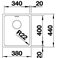 Кухонная мойка BLANCO ANDANO 340-U (518305) + сливной гарнитур (227998)