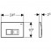 Клавиша смыва Geberit Delta 50(белая)115.135.11.1