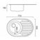 ULA 7108 ZS Satin Кухонная мойка