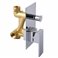 Смеситель для душа встроенный TOPAZ ODISS TO-18205-H66 ручная и верхня лейки, горизонт, хром