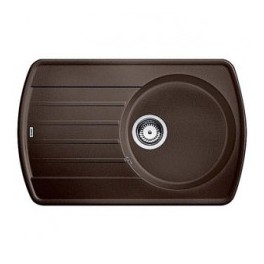 Кухонная мойка BLANCO RONDOVAL 45S (515769) кофе Кухонная мойка BLANCO RONDOVAL 45S (515769) кофе