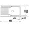 Кухонная мойка BLANCO TIPO XL 6 S 511908 + сливной гарнитур (222404)